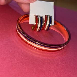 USA earrings and bracelet set